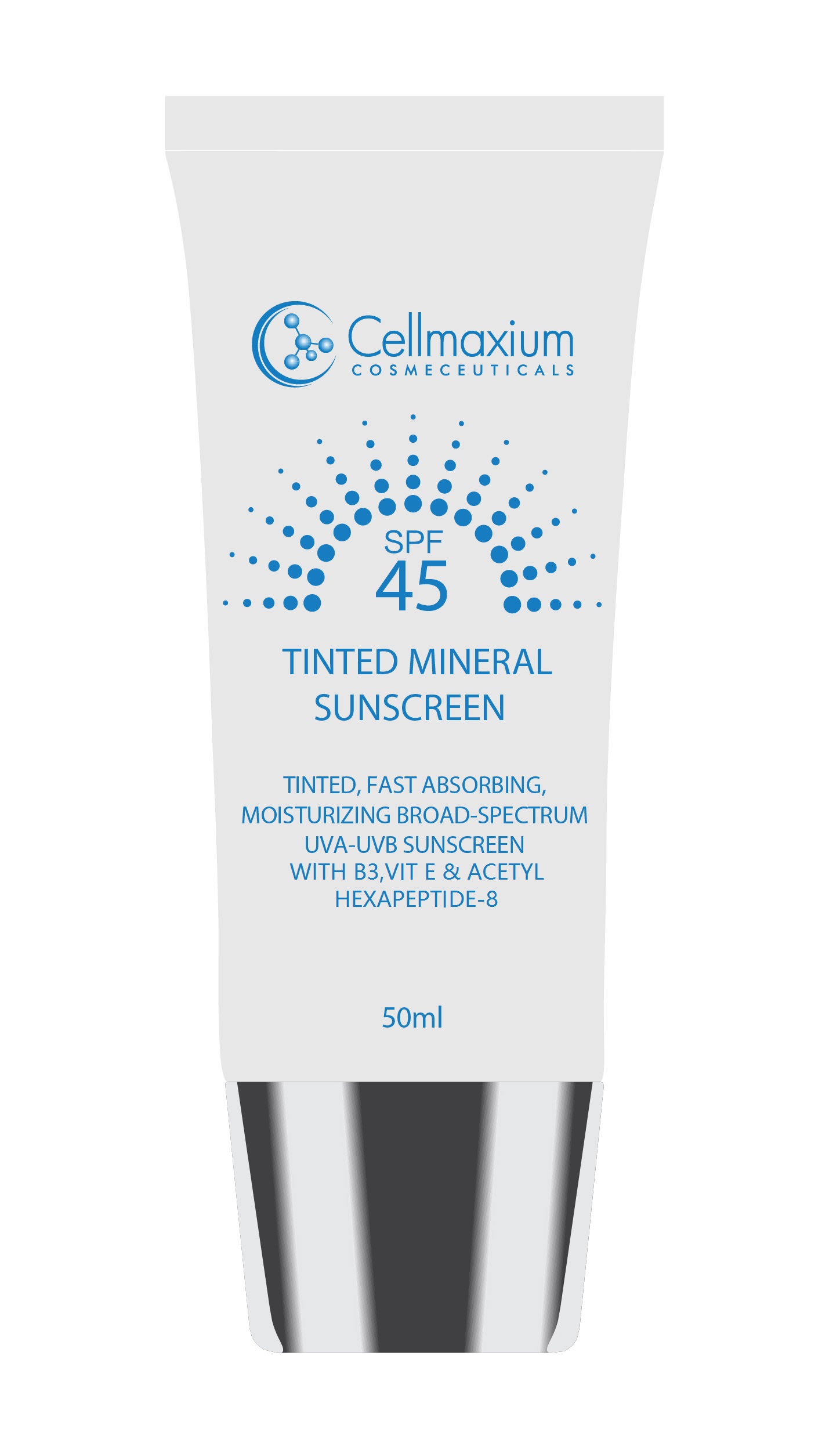 Cellmaxium SPF45 Tined minerial sunscreen
