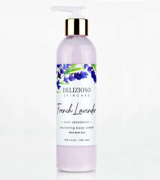 Delizioso French Lavender Fast Absorbing Body Cream 237g