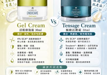 Endocare 修護乳霜怎麼選？活肌修復 × 極緻抗老